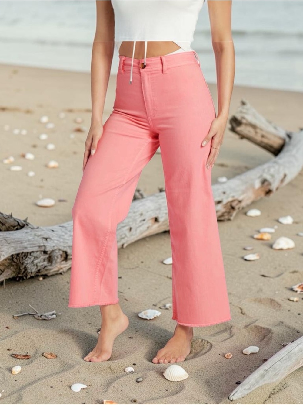 Billabong Pink Wide Leg Pants